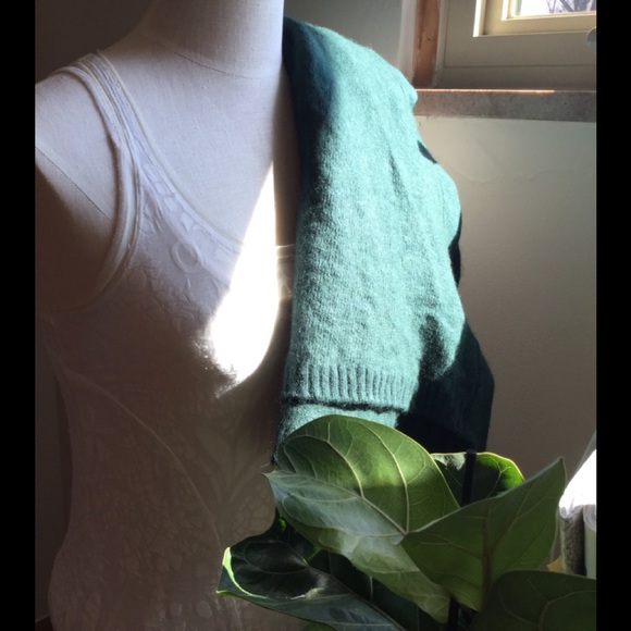 J Crew Emerald Wool Cardigan - Picture 1 of 3